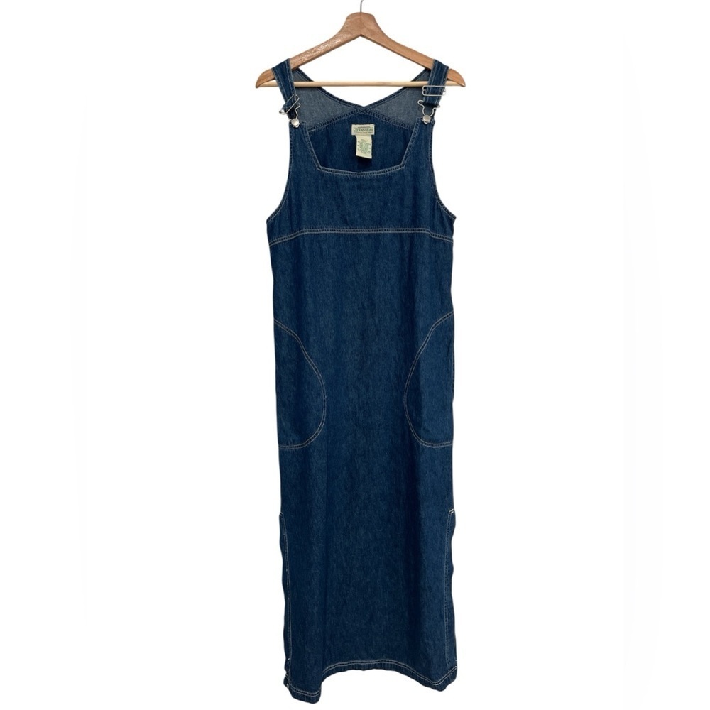 St. John's Bay Vintage 90's Long Denim Button Down Maxi Dress Size Small
